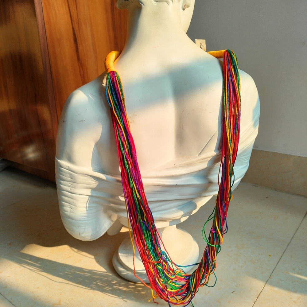 Multicolour Boho Statement Necklace - Picture 3 of 14